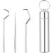 RVUEM 3 PCS Stainless Steel Toothpicks Set | Premium Reusable Floss Tools | Portable Keychain Holder for Travel & Outdoor - Buy Online on GoSupps.com