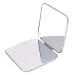 LIUMMRCY mirror enlargement pocket mirror small travel folding mirror travel make-up mirror folding smear mirror Portable stainless steel cosmetic mirror Double-sided pocket mirror (square)