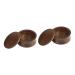 FOMIYES 2pcs travel soap dish with lid Japanese wooden bowl shaving soap shaving foam shaving bowl with lid men shaving soap dish solid wood set foam bowl man bamboo
