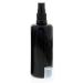 Violet glass spray bottle highly light-protective Miron glass bottle with Kosmetex black pump atomizer 100 ml