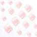 YOSOMK Pink French Press On Toe Nails - 25Pcs Glossy False Short Fake Toe Nail Tips for Women - Buy Online on GoSupps.com