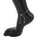 Xerling Simple Boho Gold Silver Adjustable Ankle Bracelet for Women - Minimalist Foot Jewelry in Gold - Buy Online on GoSupps.com