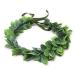 Green leaf flower wreath eucalyptus flower wreath hair flowers flower flower flower hair band headdress for women women wedding party girl flower head (green a)