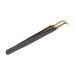 Wrong eyelashes Extension tweezers stainless steel precisely professional safe portable ergonomic individual eyelash tweezers for at home (curved tweezers)