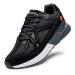 FitVille Extra Wide Walking Shoes for Men Wide Width Sneakers for Flat Feet Arch Fit Heel Pain Relief - Rebound Core 10.5 Wide Black