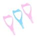 3PCS 3 in 1 Plastic Makeup Upper Lower Eye Lash Mascara Shield Guard Applicator Eyelashes Curlers Cosmetic Mascara Eyelash Comb Applicator Helper Guide Card Tool (Pink+Blue)