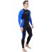 Full Body Dive Wetsuit Rash Guard UV Protection Long Sleeve Swimwear - Men Women - Ideal for Snorkeling, Surfing, Scuba Diving - Large Size - Buy Online on GoSupps.com
