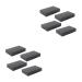 LALAFINA 8 Pcs Empty Eyeshadow Case Eye Shadow Case Eyeshadow Palette Mirror Storage Box 4.5X7.2CMx2pcs Black 2x2pcs