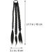 Ipetboom Braids 1pc Long Ponytail Extension Braided Ponytail Extension Braid Extensions Long Braided Ponytail Synthetic Hair Piece Ponytails Black1 - Buy Online on GoSupps.com