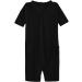 Malaidog Women's Casual Printed Plus Size Jumpsuit - V Neck Short Sleeve Wide Leg Romper with Pockets | Black XL - Buy Online on GoSupps.com