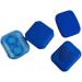 Miedeon blue contact lens container 4 pieces fashion contact lenses case portable travel contact lens container contact lens end canopy warehousing travel set contact lenses accessories (round)