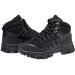 Dirafy Kids Outdoor Ankle Hiking Boots | Boys Breathable Lightweight Lace-Up Trekking Shoes 5 Big Kid Black