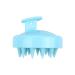 Shampoo brushed scalp massage device with soft and flexible silicone bristles scalp massager hair growth shed removal green