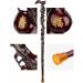 Canes Handcrafted Carving Wooden Walking Stick Unisex Traditional Style Natural Wood Lightweight and Strong Canes Affordable Gift Star of Light - Buy Online on GoSupps.com