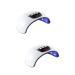 DOITOOL 2pcs Nail Lamp Uv Nail Dryer Led Nail Professional Nail Art Tools Nail Dryer Machine Nail Polish Dryer Nail with Led Display Professional Nail Dryer Lamp White Quick Heat Gel