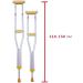 Aluminium Underarm Crutches Stainless Steel Double-Lift Crutches Aluminium Double-Lift Crutches (Color : Yellow) Smooth Sailing - Buy Online on GoSupps.com