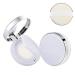 15 ml Luxury Reusable Eye Cream Container with Silver Rim - Portable Makeup Case with Sponge & Mirror for BB Cream & Foundation - Buy Online on GoSupps.com