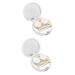 Gatuida 2 STK contact lens container sweet case container soak in contact lens organizer lentes de lens tank portable lens container round storage box containers travel
