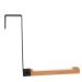 Baluue Hanger Hooks Door Hook Hanging Coat Mounted Coat Hooks Wall Mounted Towel Hangers Behind Door Hanger Outdoor Light Hooks 17.5X16CM Black
