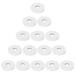 EXCEART 15pcs Tablets Cotton Pads Car Air Freshener Essential Oil Car Pad Pendulum Necklace Vent Clip Pads Pendant Necklaces Chain with Pendant Small Box Diffuse or White