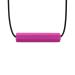 ARK chewing chain tube in different strengths with adjustable teacrackers and ATC care instructions - sensory necklace biting block chewing teething autism soft magenta