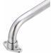 EZee Life Textured Steel Knurled Chrome Grab Bar for Bath and Shower Safety 18" Length 1" Diameter with Rotating Mounting Flange - Buy Online on GoSupps.com
