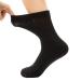 Copper Infused Crew Socks Diabetic Socks Super Stretch Comfortable for Men and Women (black-2pairs)