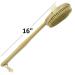Wholesome Beauty Dry Skin Body Brush - 11-Inch Wood Handle- Exfoliating and Detoxifying - Buy Online on GoSupps.com