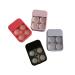 AOYEAH Portable Contact Lens Case with Solid Color Duplex Companion with Mirror Organizer Set Practical Travel Accessory Black
