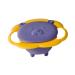 Kids Rotating Spill-Proof Bowl 360 Degree Tableware Baby Universal Gyro Bowl for Babies and Toddlers (Purple)