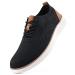 VILOCY Men's Mesh Dress Sneakers Oxfords Business Casual Shoes 7.5 Black