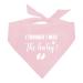 I thought i was the baby dog bandana dog bandana pink dog scarf accessories dog triangle scarf dog bandana for small medium large dog pregnancy annioncement dog bandana (d10)