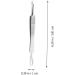 BELLIFFY 3pcs Clip Pimple Blackhead Blemish Extractor Pimple Tweezers Remover Kit Stainless Steel Silver - Buy Online on GoSupps.com