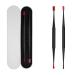 1Set Dual-Head Ear Wax Removel Ear Curette Ear Wax Remover with a Storage Box Portable Reusable Ear Picker Clean Kit