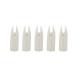 ZSHJG 50 Pack Archery Arrow Nock Glue On 7mm Arrow Shaft for DIY Hunting Arrows Recurve Bow Compound Bow white