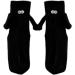 Magnetic 3D Doll Eyes Black Socks for Women - Breathable Cotton Middle Tube Socks 1 Pair - Buy Online on GoSupps.com