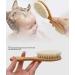 Natural Soft Goat Bristle Baby Hair Brush for Newborn | Premium Wooden Brush for Scalp Grooming | Ideal Baby Registry Gift - Buy Online on GoSupps.com