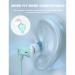 Vogek Tangle-Free Flat Cord Mint Green Earbud Headphones | Ergonomic In-Ear Design - Buy Online on GoSupps.com