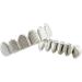 Lanche Hip Hop Gold & Silver Teeth Grills Set - Top & Bottom Bump Stripes for Party & Cosplay - Men's Fashion Jewelry - Buy Online on GoSupps.com