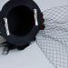 Black Veil Top Hat Hair Clip - Masquerade Halloween Accessory - Buy Online on GoSupps.com