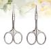 FRCOLOR 2pcs Stainless Steel Grooming Scissors Set - Precision Hair & Beard Trimmers for Men - Ideal Nose Hair & Vibrissa Cut Out Tools - Buy Online on GoSupps.com