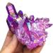 CIMWJOPS 1pcs Natural Quartz Amethyst Cluster Crystal Stone Electroplated Colorful Crysral Cluster Home Gifts Amethyst Cluster 40-50g