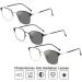 Buy UV400 Hoodg Blue Light Glasses for Men & Women - Photochromic Gaming & Computer Glasses - Stylish Black Radiation Protection - Buy Online on GoSupps.com