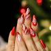 Vatocu Christmas False Nails - Short Red Press on Nails with Snowflakes, Elk, and Snowman Design - 24pcs Set for Women and Girls - Buy Online on GoSupps.com