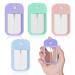 CISKHQR 4 Pieces Mini Glass Perfume Bottle Reusable Perfume Atomizer Bottle Oils and Fixing Agents for Cosmetic Liquids Perfume Samples