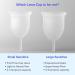 Lena Menstrual Cup Postpartum | Soft Silicone Cup for New Moms | Large Size - Light to Heavy Flow | Tampon & Pad Alternative | Hygiene Product (Clear) - Buy Online on GoSupps.com