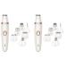 Fomiyes 2PCs without hair painless electrical removal oil women bikini wearable -in tool for trimmer shaving cleaning lubrication women 14x4cmx2pcs whitex2st