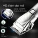 Kahdsvby Hair Clipper Professional Hair Trimmer Rechargeable Men's Cordless Haircut Adjustable Ceramic Blade Clipper Silver - Buy Online on GoSupps.com
