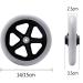 furniture component 6/7 Inch Wheelchair Walker Replacement Wheels Anti-Slip Rubber Single-Wheel Steering Wheelchair Front Caster Rollator (Color : Zwart Size : 6in) 6in Black - Buy Online on GoSupps.com
