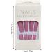 AUklOPVZZ 1 Set French Tip Press on Nails Solid Color Extension Shimmer Fingernails Decals Full Cover Salon Gifts Manicure Kit H33-Pink jelly glue - Buy Online on GoSupps.com